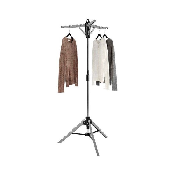 Whitmor Whitmor 64.5 in. H X 28 in. W X 28 in. D Stainless Steel Tripod Collapsible Clothes Drying Rack 6036-3870 - main